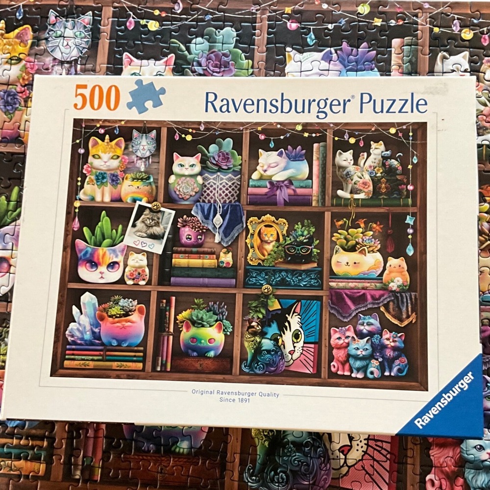 Ravensburger "Cubby Cats and Succulents" 500-Piece Puzzle